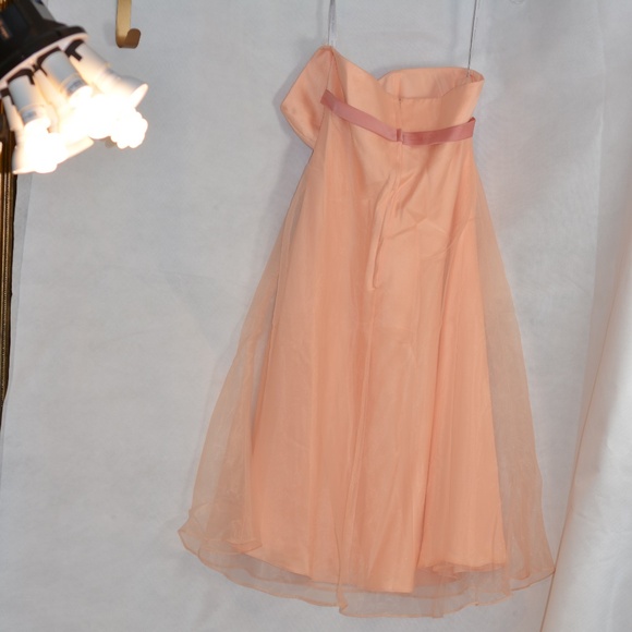 Alfred Angelo SZ 14 Organza-type Lined Strapless Dress - Picture 6 of 13